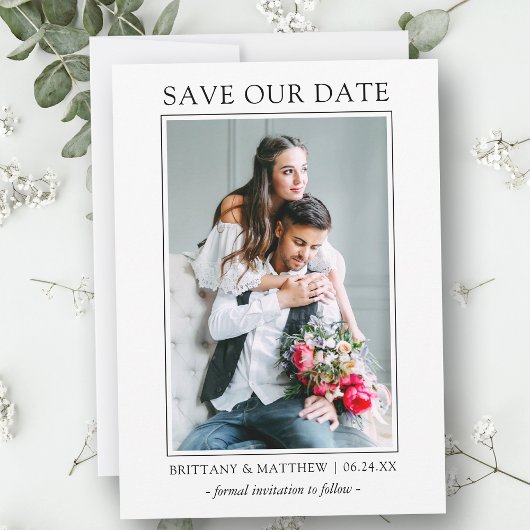 Moderne Minimalistische Einfache Rett unserer Datu Save The Date