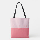 Moderne Minimalistische, einfache, stilvolle Typog Tasche (Rückseite)