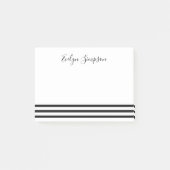 Moderne Minimalistische einfache Streifen Post-it Klebezettel (Vorderseite)