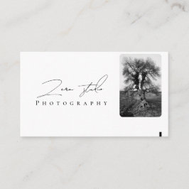 moderne minimalistische einfache Vorlagenfotografi Visitenkarte