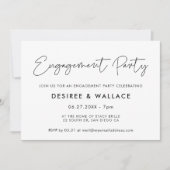 Moderne minimalistische Einladung (Vorderseite)