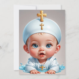 moderne, minimalistische Einladungen zur Taufe