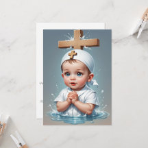 moderne, minimalistische Einladungen zur Taufe