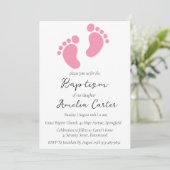 moderne, minimalistische Einladungen zur Taufe (Stehend Vorderseite)