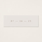 Moderne Minimalistische Einladungskarte (Vorderseite)