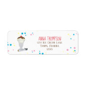 Moderne Minimalistische Eiscreme (Vorne)