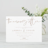 Moderne Minimalistische Elegant Classic | Hochzeit Einladung (Stehend Vorderseite)