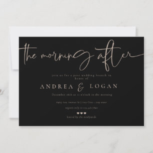 Moderne Minimalistische Elegant Classic   Hochzeit Einladung