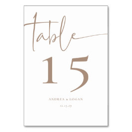 Moderne Minimalistische Elegant Classic Tischnummer