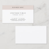 Moderne Minimalistische Elegant Design Einfache Vo Visitenkarte (Vorne/Hinten)