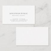 Moderne Minimalistische Elegant Einfach Beruflich Visitenkarte (Vorne/Hinten)