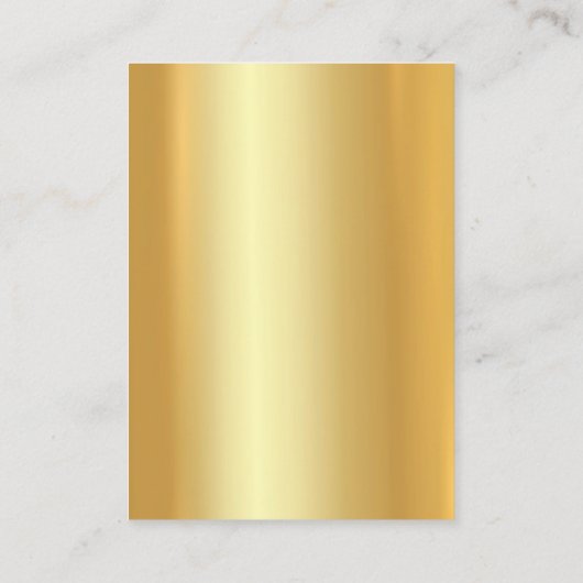 Moderne Minimalistische Elegant-Gold-Look Vorlage Visitenkarte (Rückseite)
