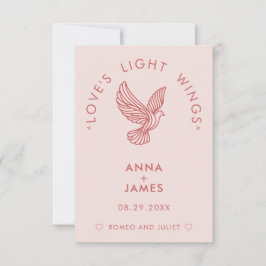 Moderne Minimalistische Elegant-Romeo und Julia-Ho Dankeskarte