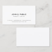 Moderne Minimalistische Elegant Simple Template Tr Visitenkarte (Vorne/Hinten)