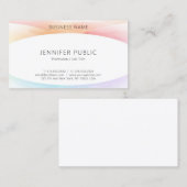 Moderne Minimalistische Elegant-Vorlage Visitenkarte (Vorne/Hinten)