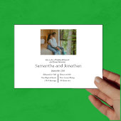 Moderne Minimalistische Elegante 4 Foto Probe Einladung