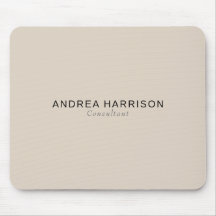 Moderne Minimalistische Elegante Beige Name