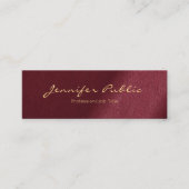 Moderne Minimalistische Elegante Berufliche Typogr Mini Visitenkarte (Vorderseite)