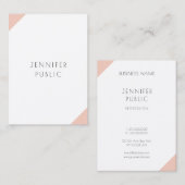 Moderne Minimalistische, elegante Berufliche Vorla Visitenkarte (Vorne/Hinten)