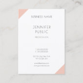 Moderne Minimalistische, elegante Berufliche Vorla Visitenkarte (Rückseite)