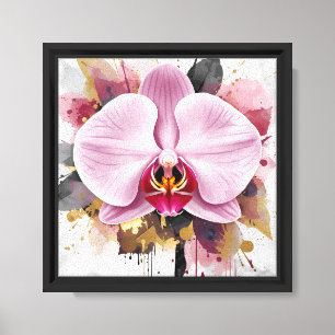 Moderne Minimalistische elegante Blumengestaltung Leinwanddruck