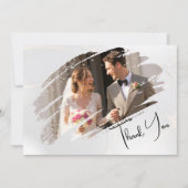 Moderne Minimalistische Elegante Brush Stroke Viel Einladung (Vorderseite)