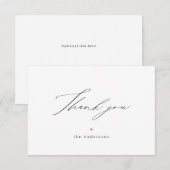 Moderne minimalistische elegante Drehbuch danke (Vorne/Hinten)