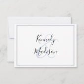Moderne Minimalistische ✨ 💍 Elegante Einfache Hoc RSVP Karte (Rückseite)