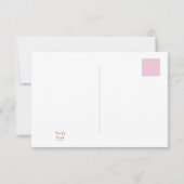 Moderne Minimalistische ✨ 💍 Elegante Einfache Hoc Save The Date (Rückseite)
