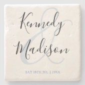 Moderne Minimalistische ✨ 💍 Elegante Einfache Hoc Steinuntersetzer (Vorderseite)