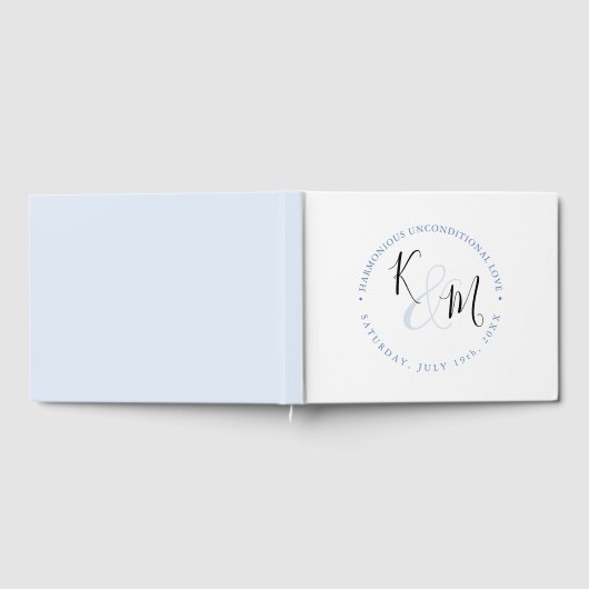 Moderne Minimalistische 🤵 Elegante Einfache Hochz Gästebuch (Voll)