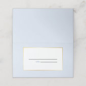 Moderne Minimalistische 🤵 Elegante Einfache Hochz Platzkarte (Außenseite Aufgefaltet)