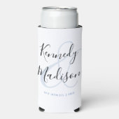 Moderne Minimalistische 🤵 Elegante Einfache Hochz Selters Dosenkühler (Seltzer Vorderseite)