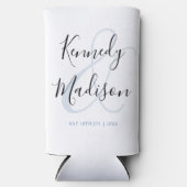 Moderne Minimalistische 🤵 Elegante Einfache Hochz Selters Dosenkühler (Vorderseite)