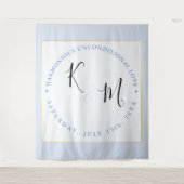 Moderne Minimalistische 🤵 Elegante Einfache Hochz Wandteppich (Vorderseite)