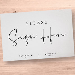 Moderne Minimalistische Elegante Einfache Hochzeit Poster