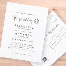 Moderne Minimalistische Elegante Einfache Hochzeit