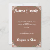 Moderne Minimalistische Elegante Einfache Hochzeit Save The Date (Rückseite)