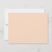 Moderne minimalistische elegante einfache Schrift Dankeskarte (Rückseite)