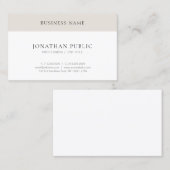 Moderne Minimalistische Elegante einfache trendige Visitenkarte (Vorne/Hinten)