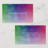 Moderne Minimalistische Elegante Einfache Vorlage Visitenkarte (Vorne/Hinten)