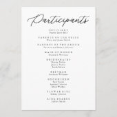 Moderne Minimalistische Elegante Eleganz Einfache Programm (Rückseite)