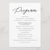 Moderne Minimalistische Elegante Eleganz Einfache Programm (Vorderseite)