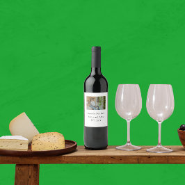 Moderne Minimalistische Elegante Foto Weinkeller Weinetikett