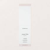 Moderne Minimalistische Elegante Handschrift Beruf Visitenkarten (Innenseite Aufgefaltet)