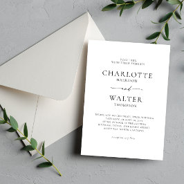 Moderne Minimalistische Elegante Hochzeitskarten Save The Date