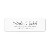 Moderne Minimalistische elegante Hochzeitsstimmung (Vorne)