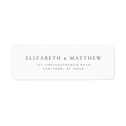 Moderne Minimalistische elegante Hochzeitsstimmung (Vorne)