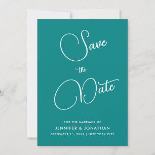 Moderne minimalistische elegante Kalligrafie Türki Save The Date