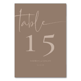 Moderne Minimalistische Elegante Klassische Tischn Tischnummer